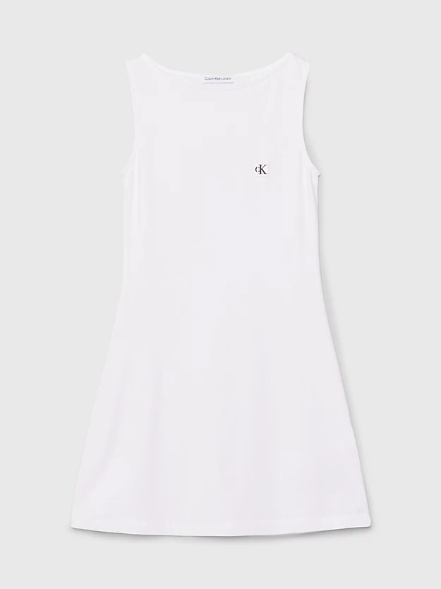 vestido de alças em algodão elástico