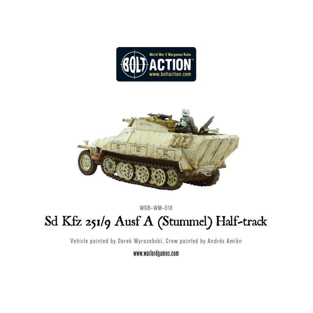 Bolt Action - German - Sd.Kfz 251/9 Ausf D (Stummel) half-track