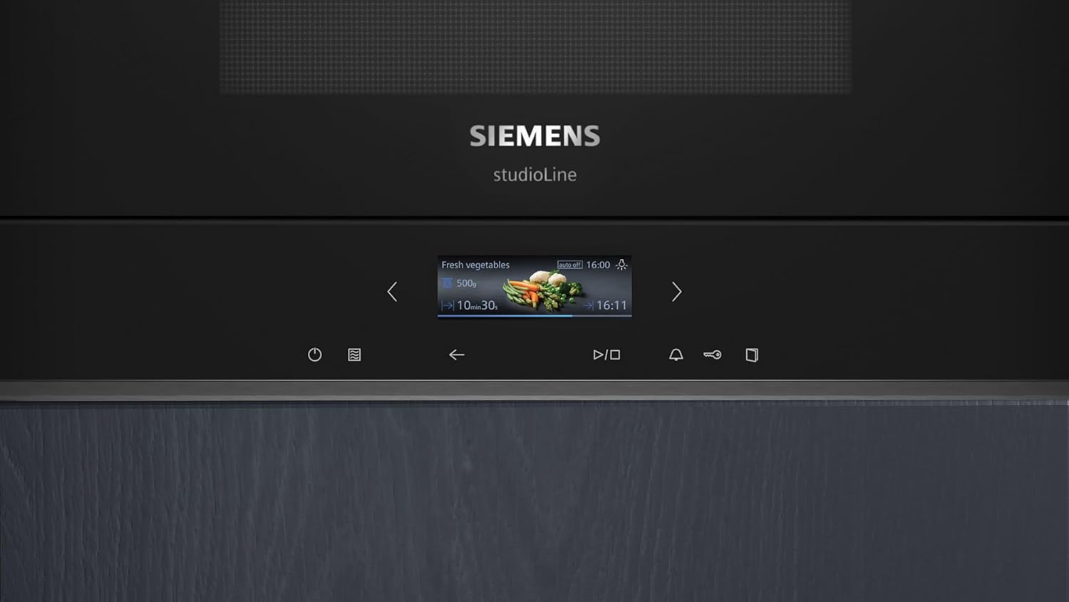 Siemens BF722R1B1 iQ700 Einbau-Mikrowelle, cookControl7 - Automatikprogramme, humidClean Plus - Innenraumreinigung, cookControl Plus - für gute Ergebnisse, TFT-Full-Touchdisplay, Schwarz