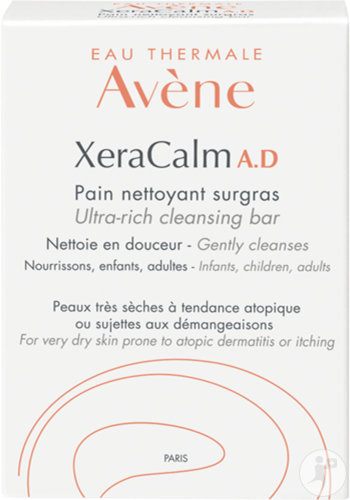 Avène Xeracalm A.D Pain Nettoyant Surgras Peau Très Sèche Atopique/Démangeaisons 100g