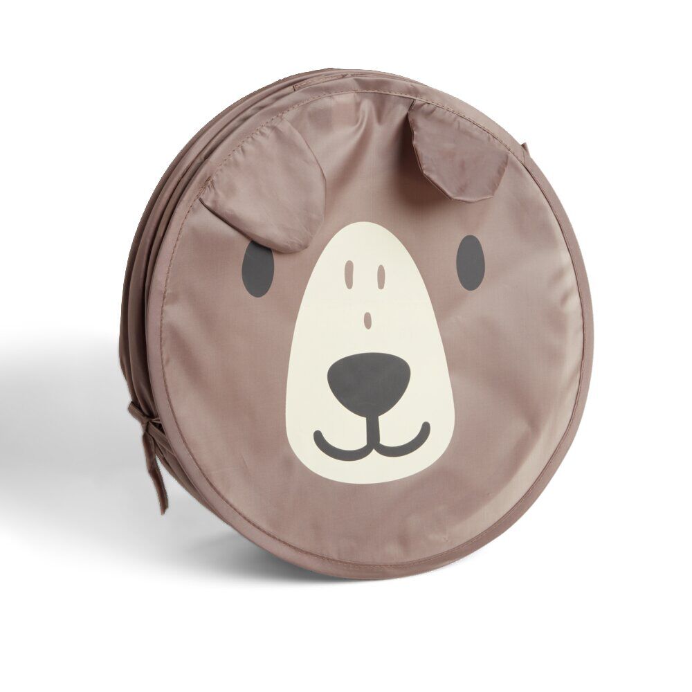 Panière enfant pliable souple ours ou lapin 38L - Ø35xH40cm