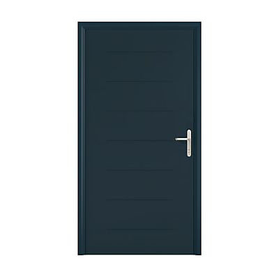 Porte d'entrée acier Hormann Tps 015 gris anthracite 90 x h.215 cm poussant gauche
