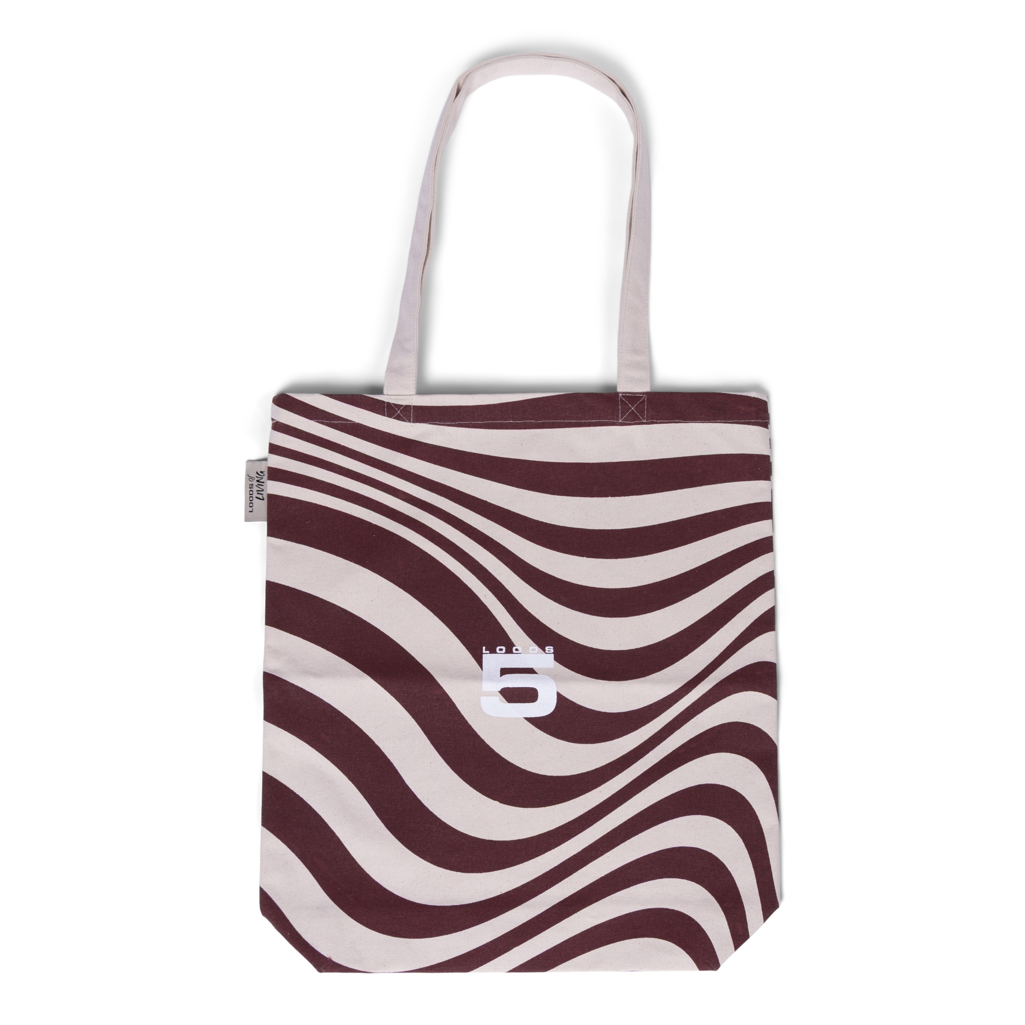 Canvas tas small - wave bordeaux