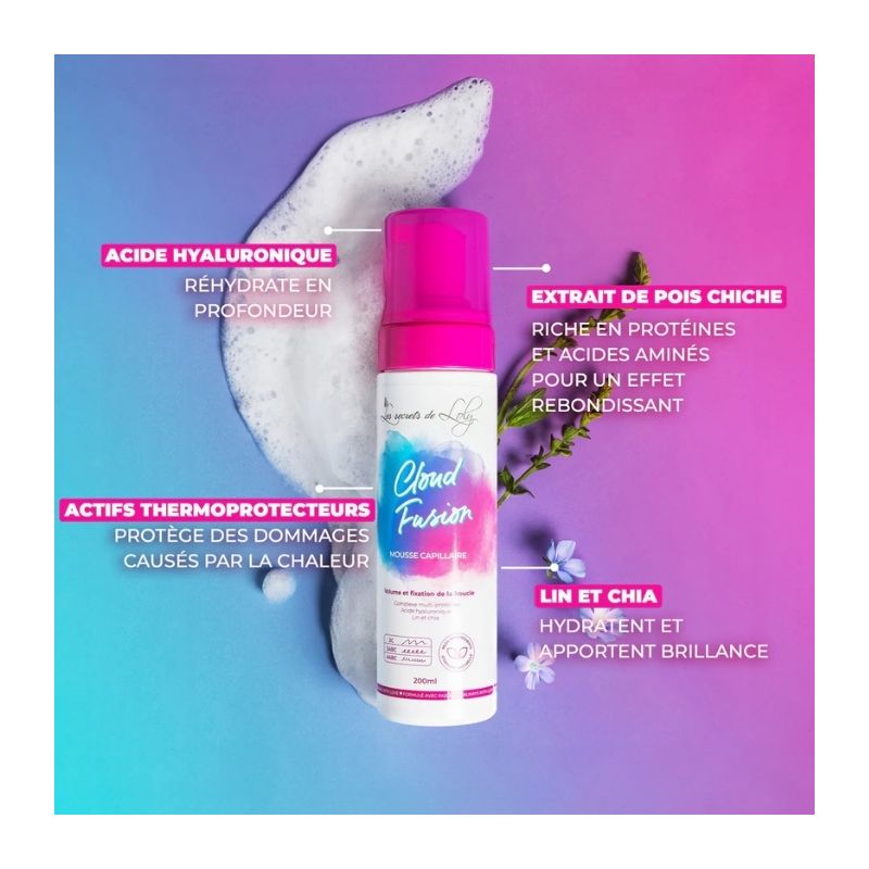 Mousse coiffante Cloud Fusion Les Secrets de Loly 200ml