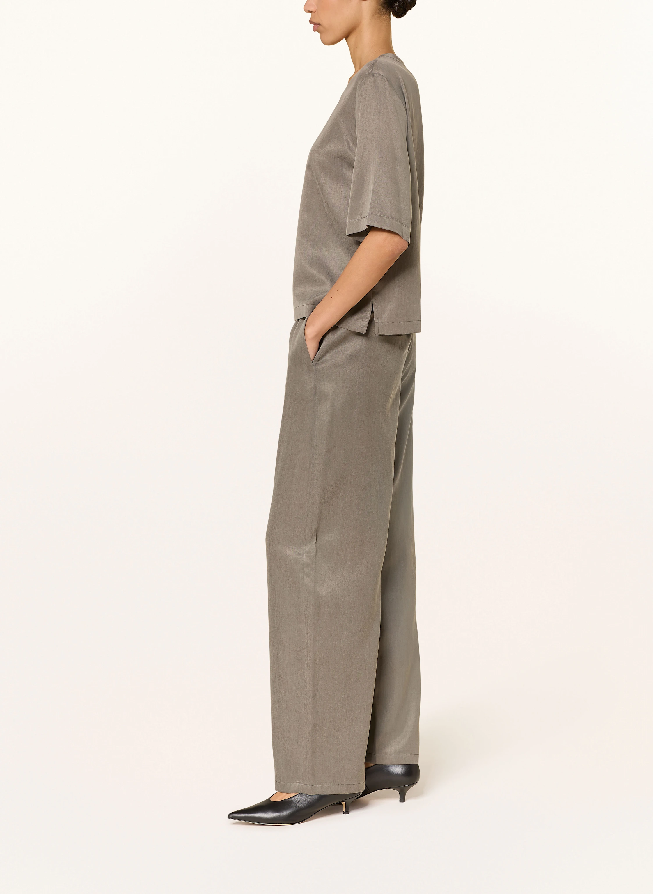 DRYKORN Marlenehose CONSIDER aus Satin