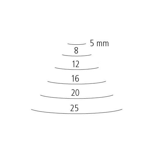 PFEIL Hohlbeitel sehr flach, Stich 3