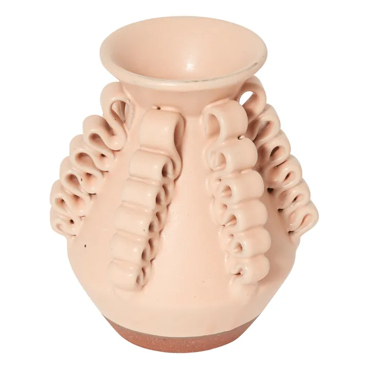 Perla Valtierra Vase mini Lola en argile | Rose pâle