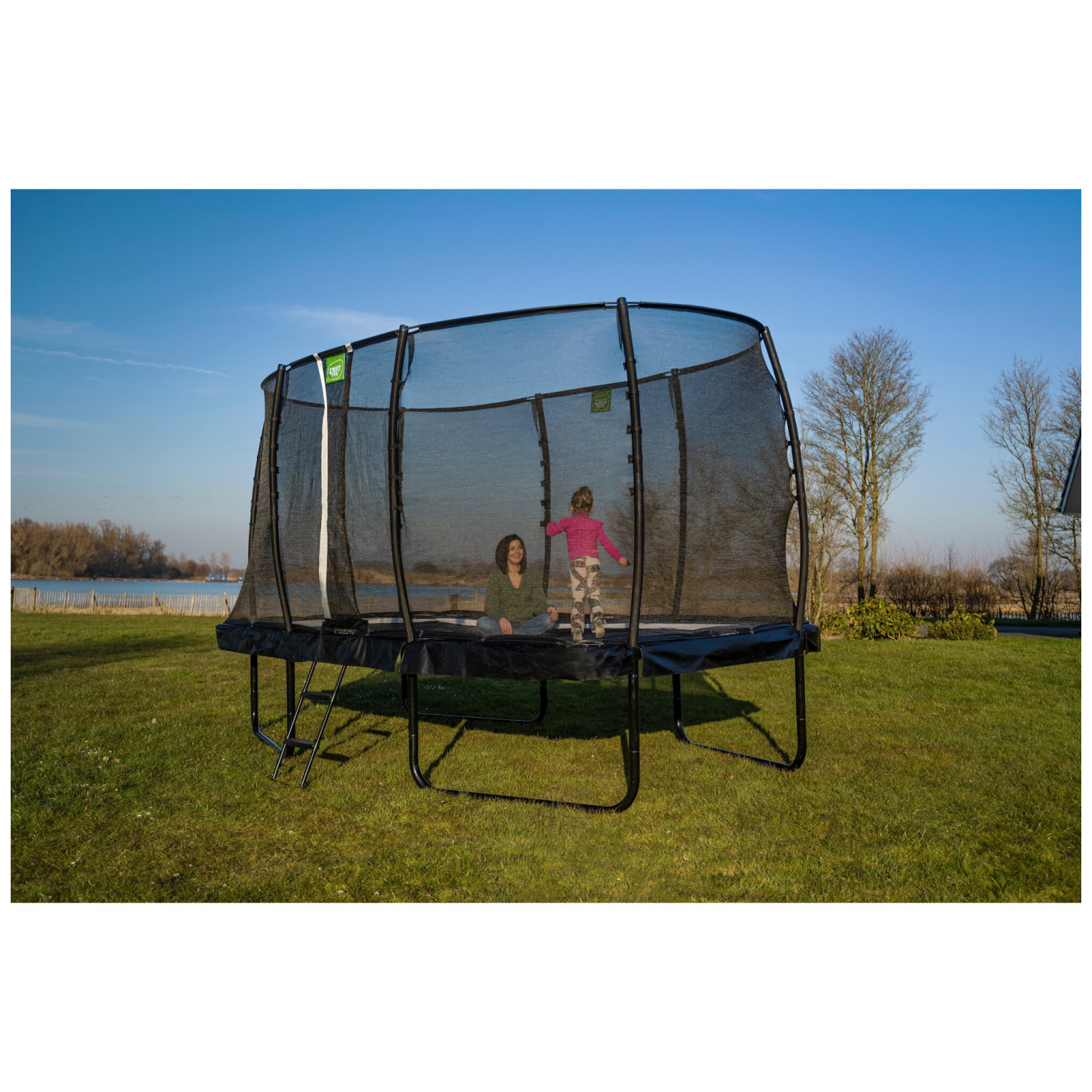 EXIT Allure Classic trampoline 244x427cm - groen