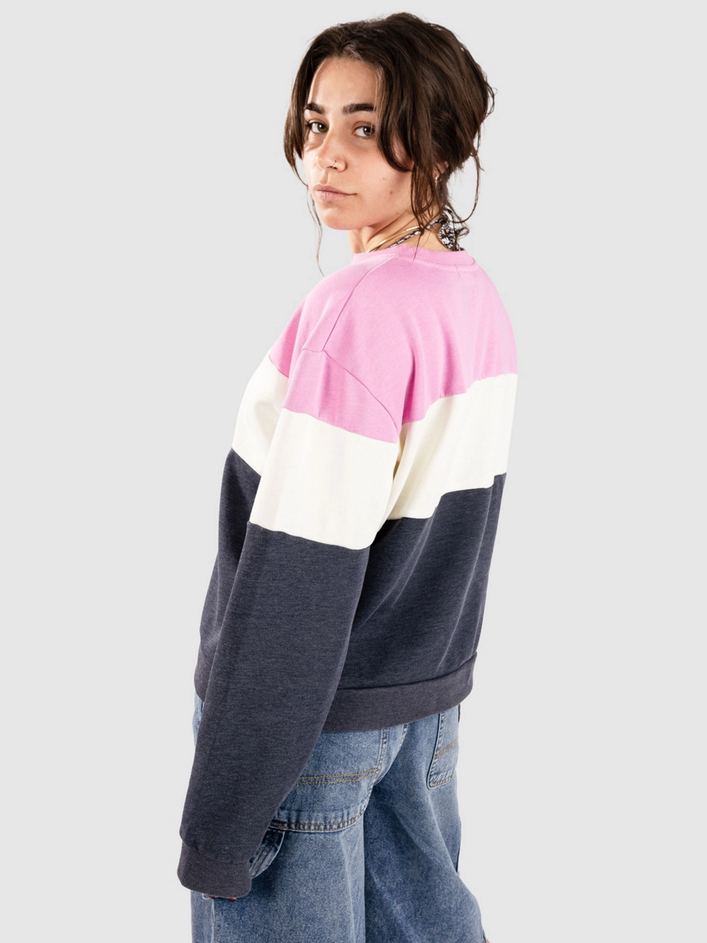 Rip Curl Las Dalias Colourblock Crew Sweater navy