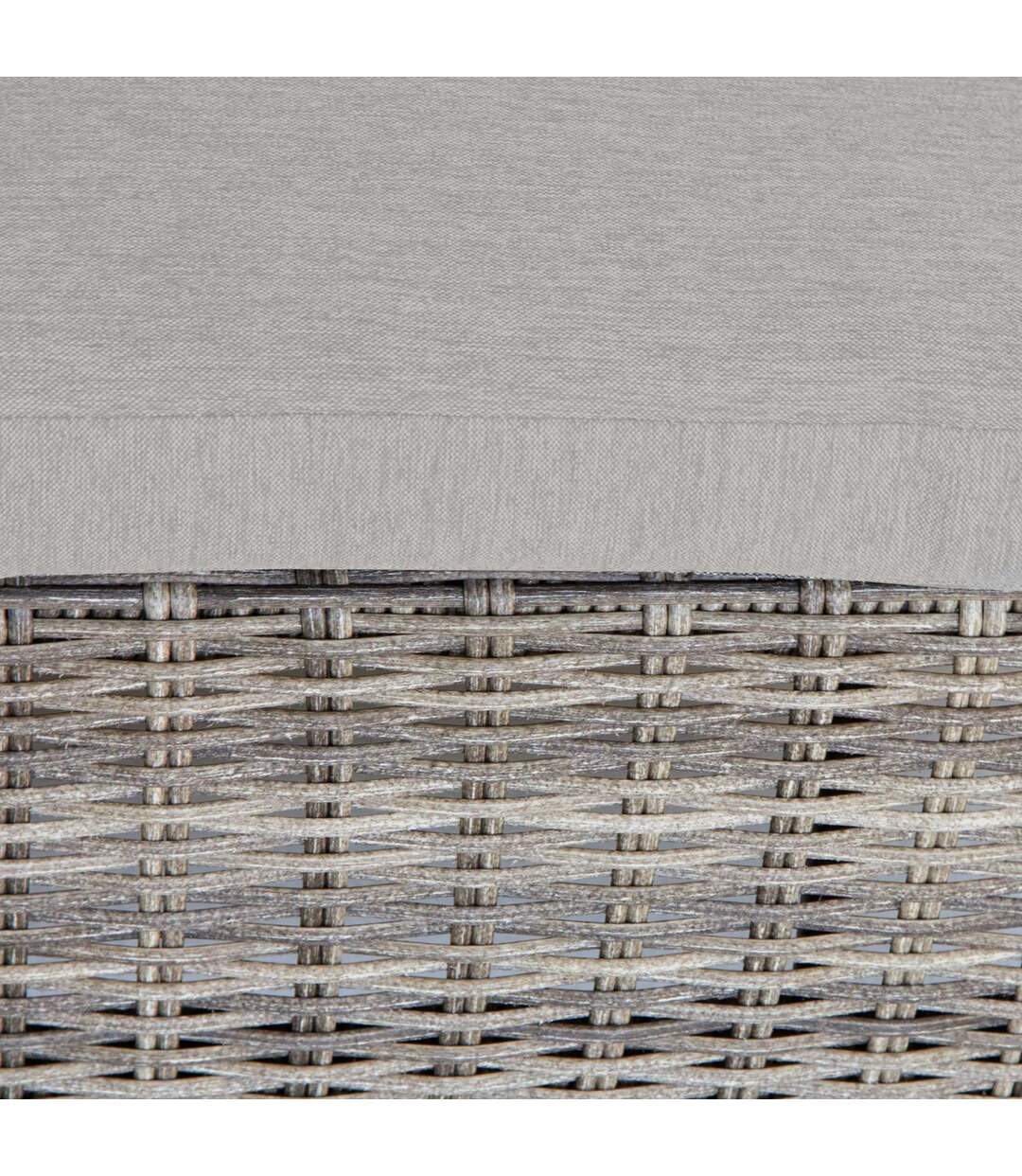 Transat en résine tressée design Malta - 5 Positions - Marron naturae