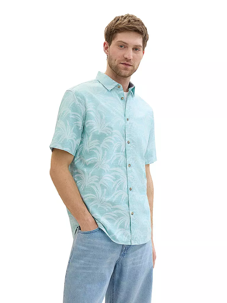 TOM TAILOR Hemd Regular Fit  türkis