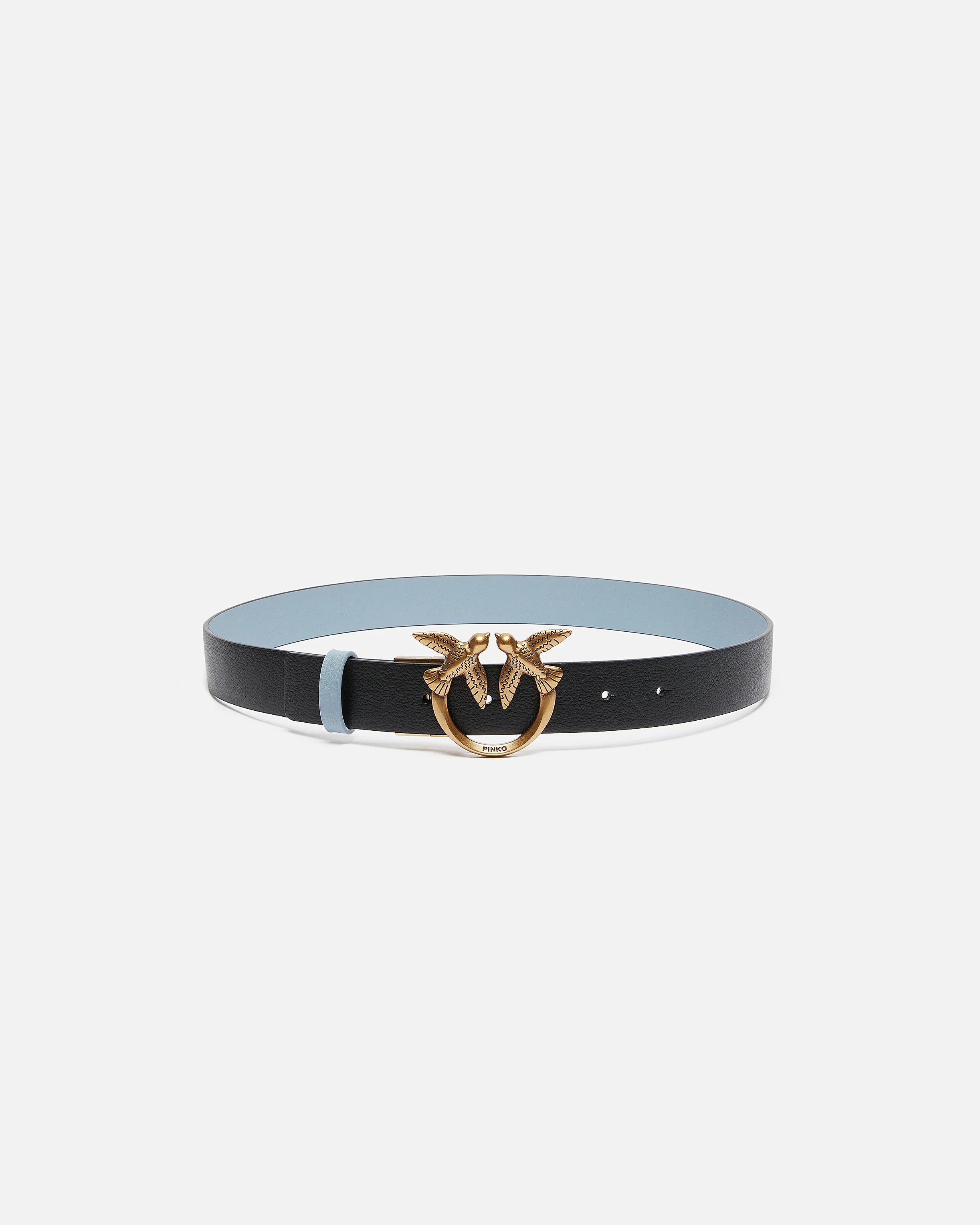 Ceinture love birds réversible | Bleu