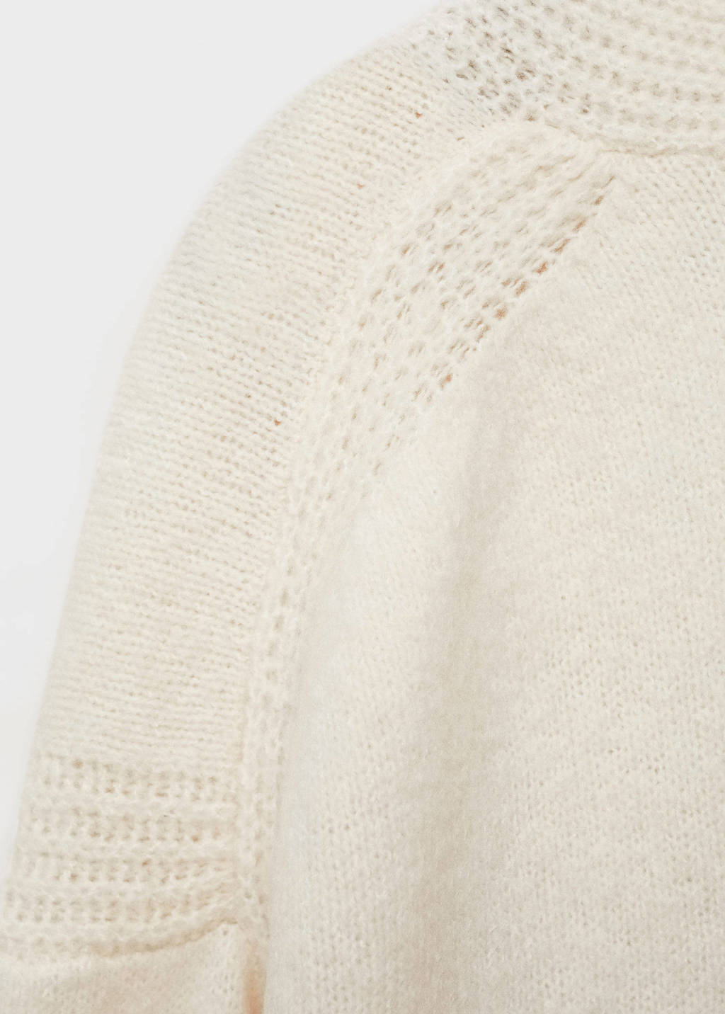 Mango Kids fijngebreid vest lichtbeige