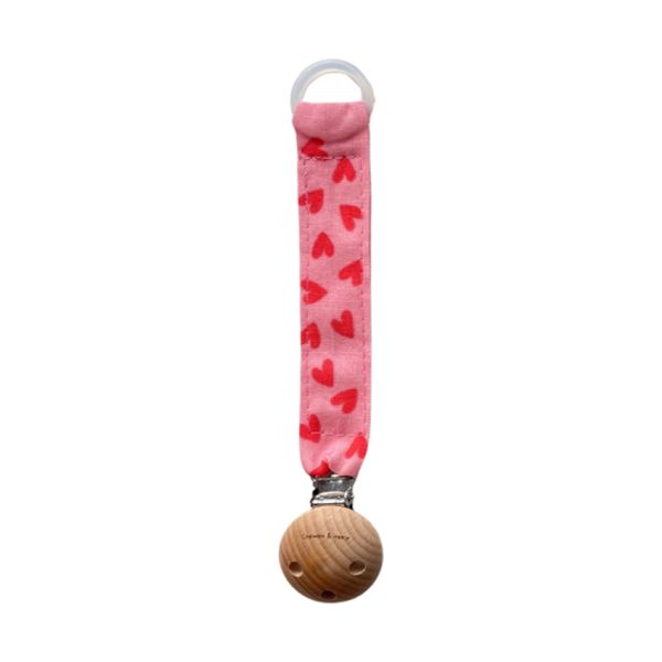 Chewies & More Speenkoord Hartjes - Rood/Roze