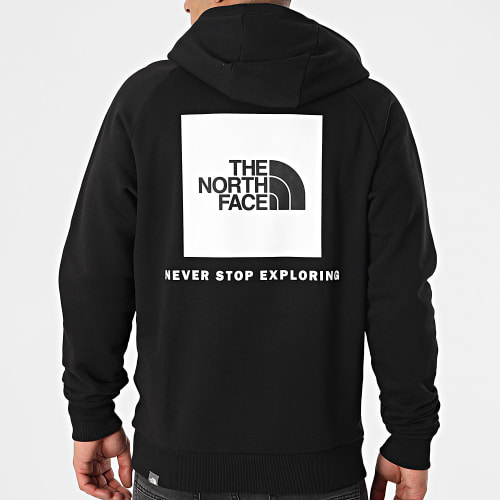 Sweat Capuche Raglan Red Box A2ZWU Noir
