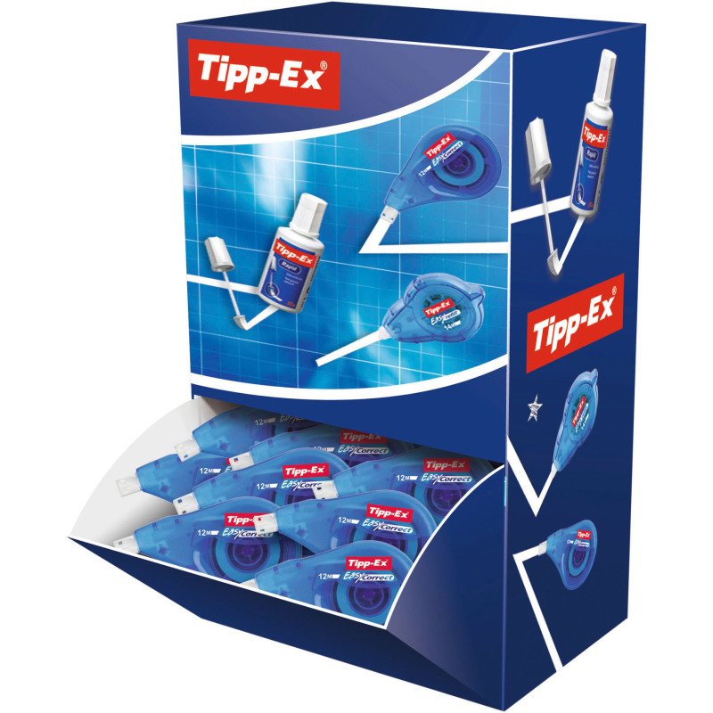 Pack de 15 correcteurs à sec Easy Correct' Tipp-Ex largeur 4,2 mm - Longueur 12 m + 5 offerts