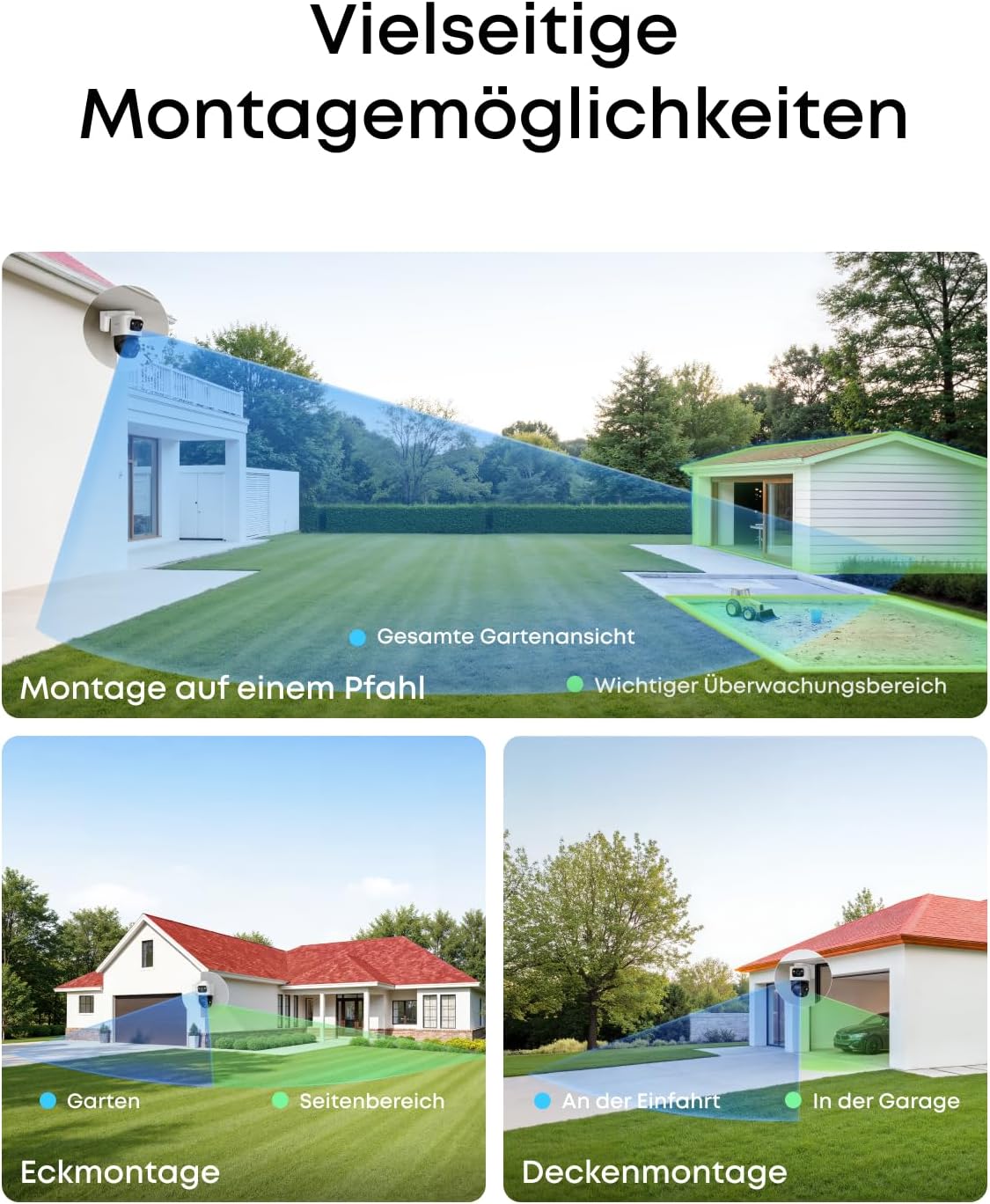 eufy PoE NVR Security System S4, 2× Bullet-PTZ-Kameras, 2X Turrent-Kameras, 360° PTZ, KI Auto-Framing & Tracking, smarte Videosuche, Farbnachtsicht, Stroboskop, Plug & Play, 24/7 Aufnahme, 2TB HDD