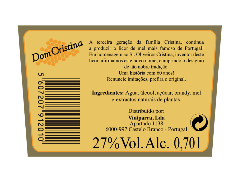LICOR DOM CRISTINA ORIGINAL 0.70L