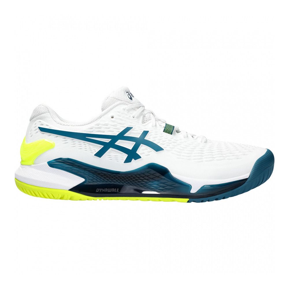 Asics GEL-RESOLUTION 9 - Chaussures de tennis Homme white/restful teal