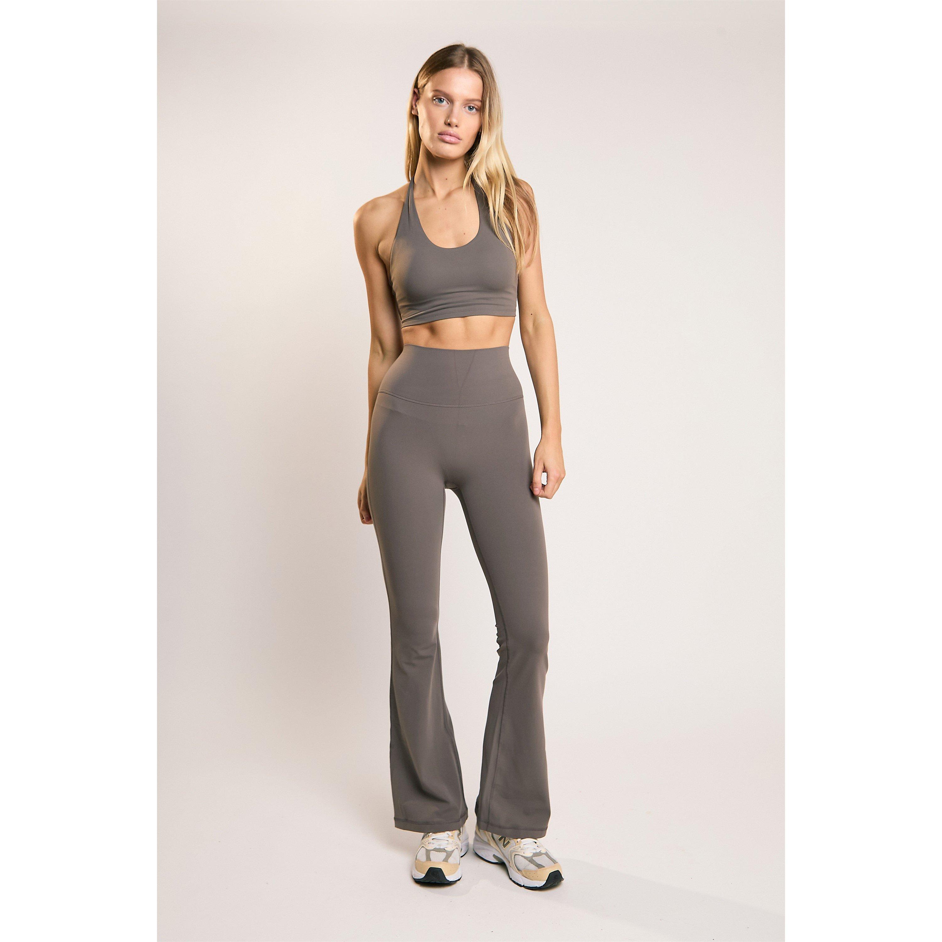 Agon Signature Khaki Flare Leggings