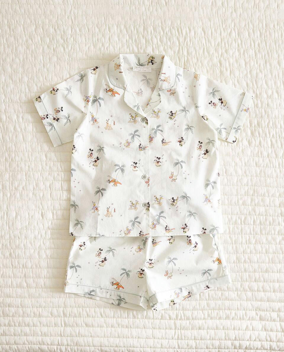 Pijama infantil do Mickey Mouse da Disney em popeline.