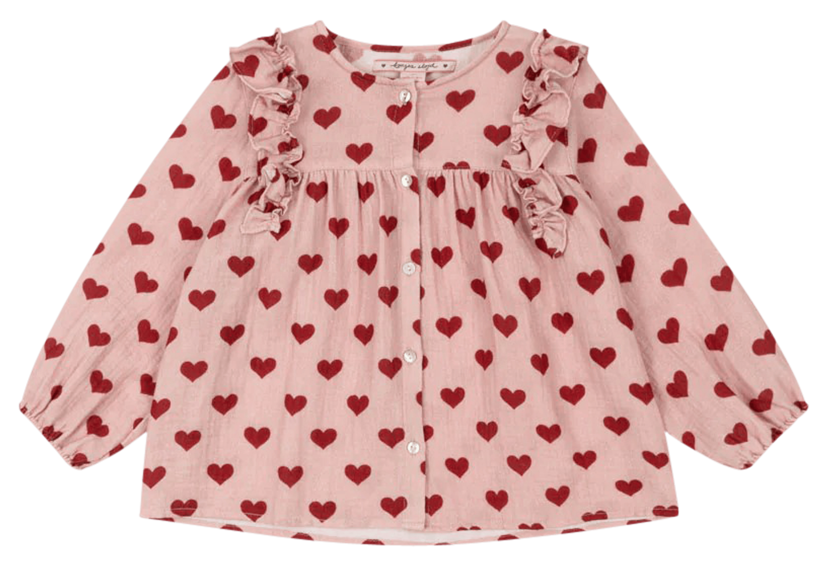 COCO - Blouse col rond en coton organique | Rose