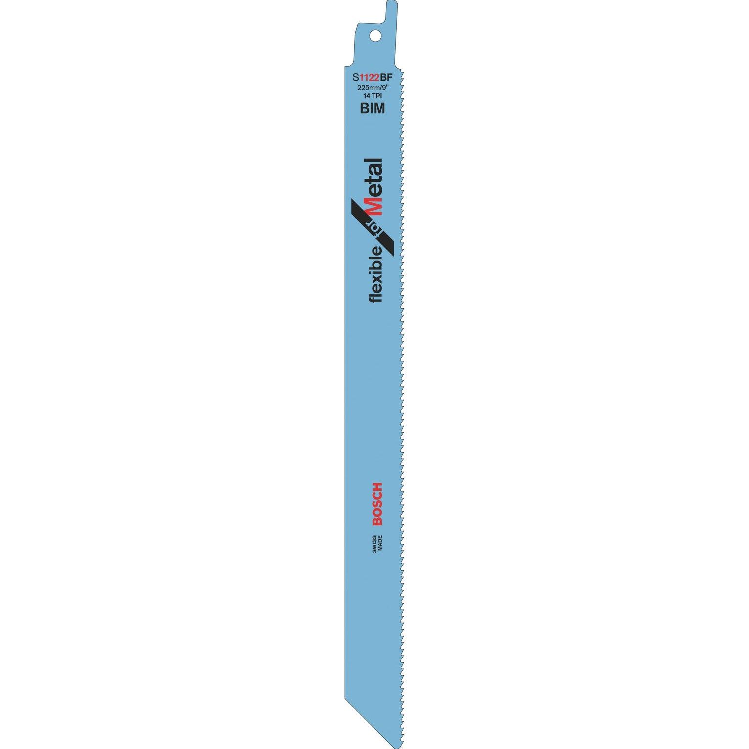 Bosch Professional S1122BF Reciprozaagblad 225mm Flexible for Metal VE=5 - 2608656019