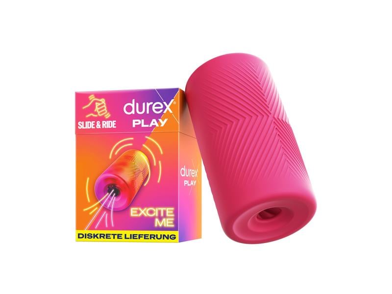 Durex Masturbator Slide & Ride Masturbation Sleeve mit flexiblem Innenkanal