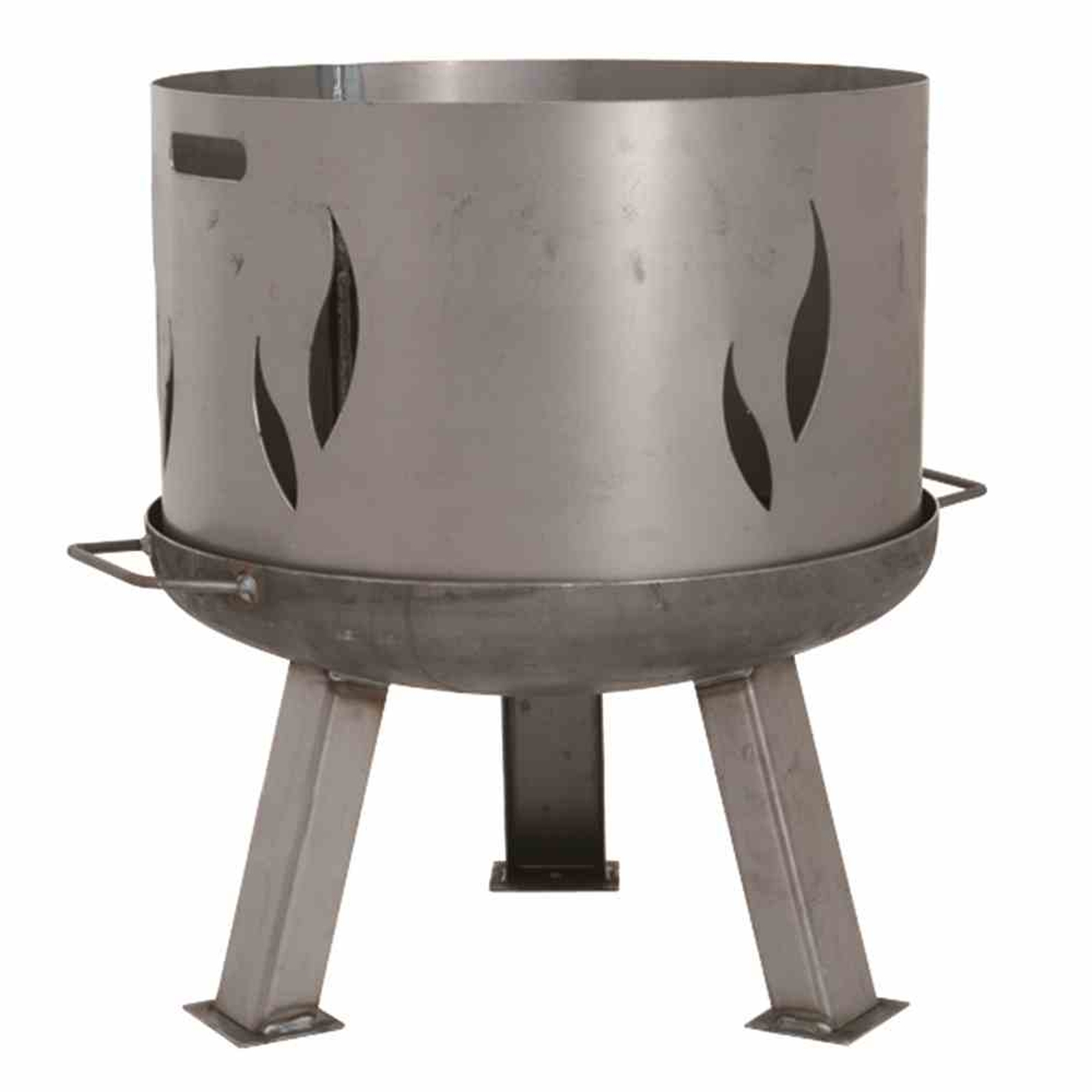 Feuerschalenaufsatz - silber-anthrazit - Stahl - 53 cm