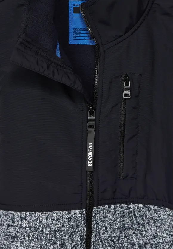 Outdoor Strickjacke - nightshadow blue melange