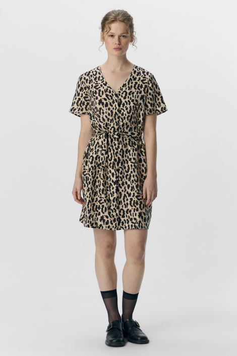 Object beige dames jurk