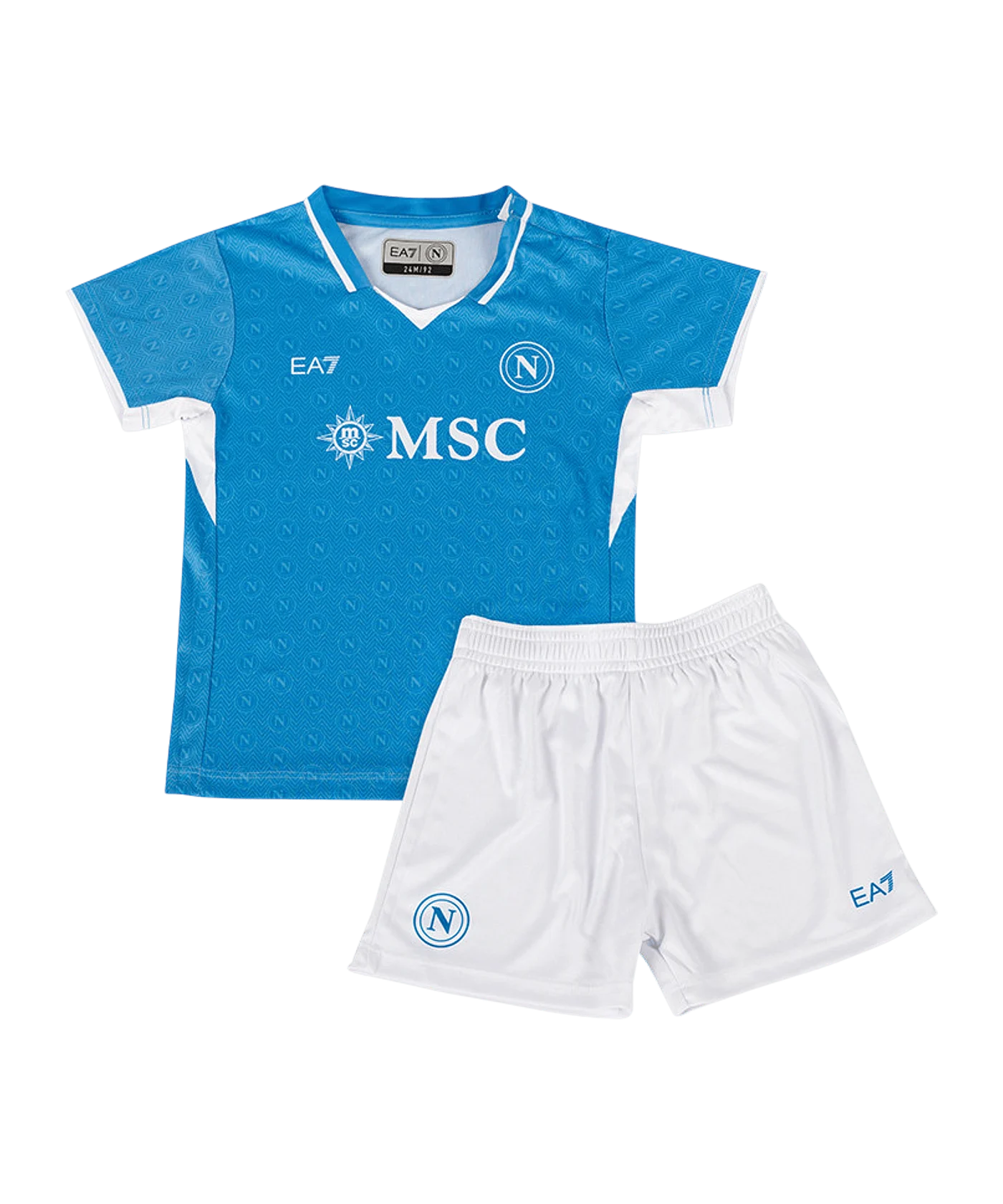 EA7 SSC Neapel Babykit Home 2024/2025 Blau