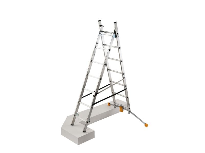Hailo Kombileiter HobbyLOT 2 x 7 Sprossen Als Schiebe- oder Bockleiter einsetzbar