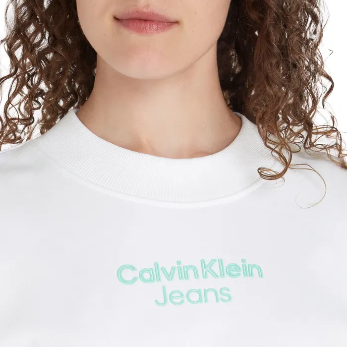 Calvin Klein Stacked Institutional Crewneck Sweater Dames