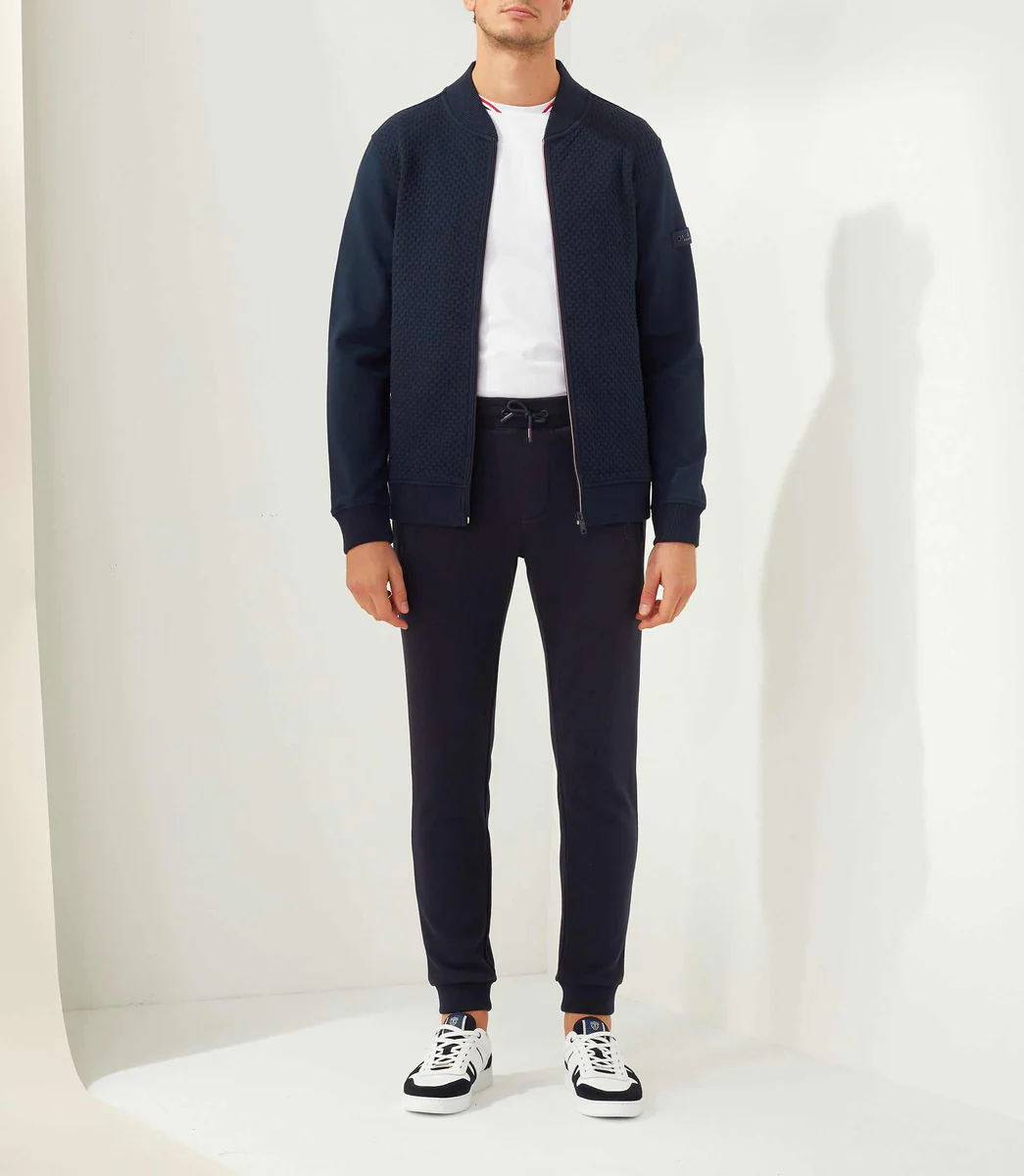 Sweat zippe marine 