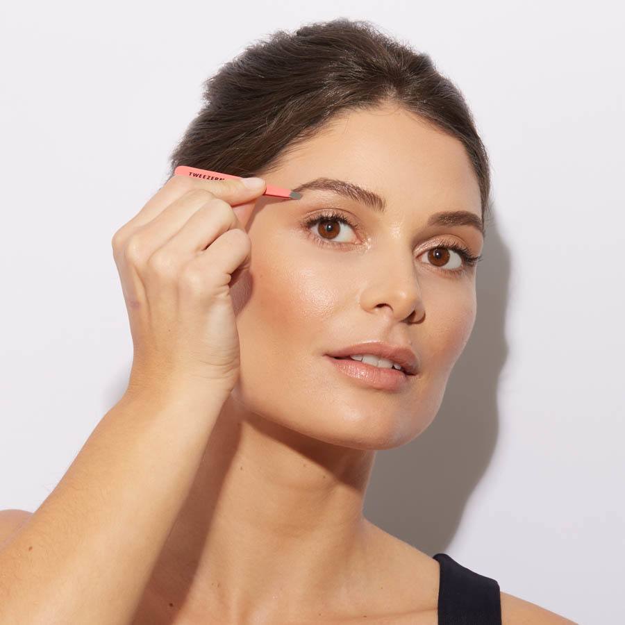 Tweezerman Mini Slant Tweezer Geranium