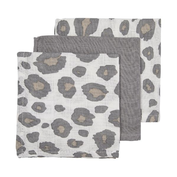 Meyco Panter Monddoek Neutral 3 Stuks