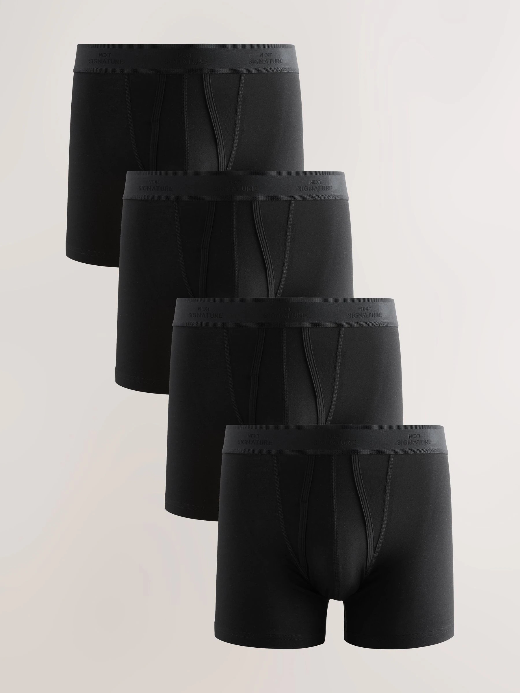 Zwart Modal - Verpakking van 4 - Signature boxershorts