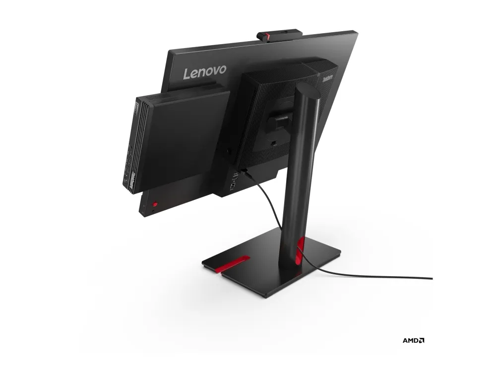 Lenovo ThinkCentre M75q Gen 5 12RQ - Lille Ryzen 5 Pro 8500GE / op til 5 GHz - RAM 16 GB - SSD 512 GB - TCG Opal Encryption 2, NVMe - Radeon 740M - Gigabit Ethernet, Bluetooth 5.3, IEEE 802.11ax (Wi-Fi 6) - Win 11 Pro - skærm: ingen - tastatur: Nordi