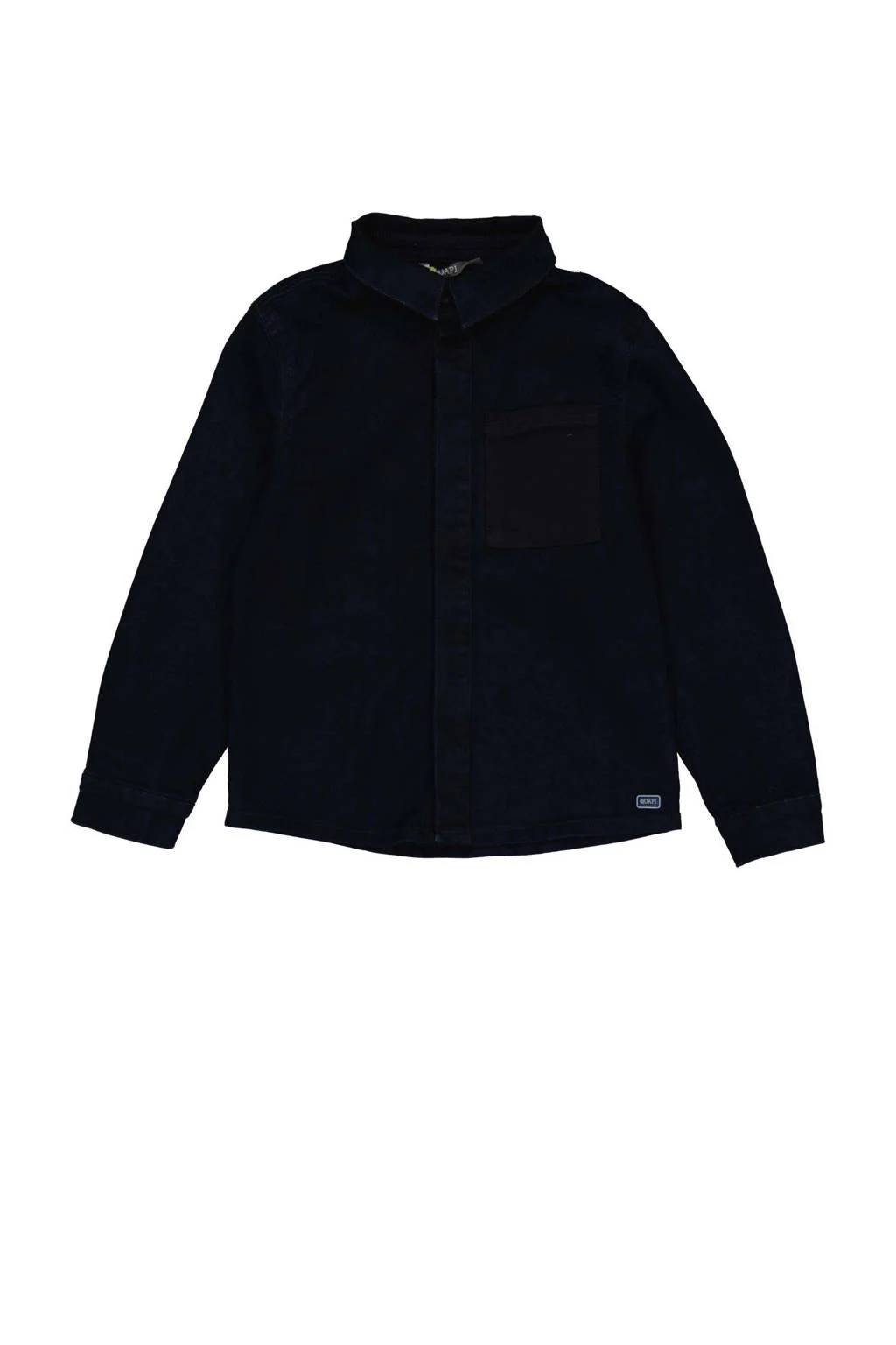 Quapi denim overhemd dark blue denim