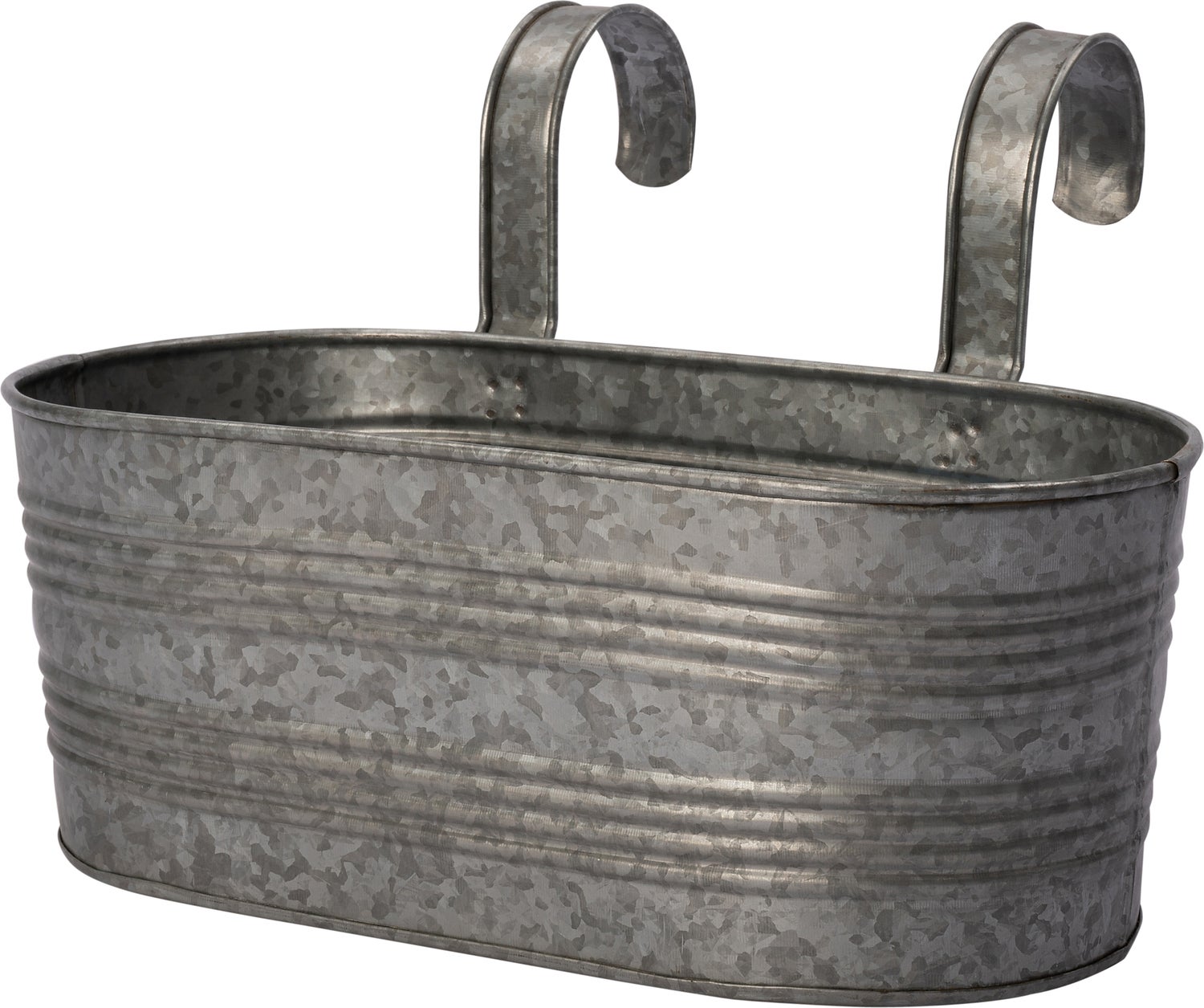 Intratuin balkonbak Vivi zink 35 x 18 x 14 cm
