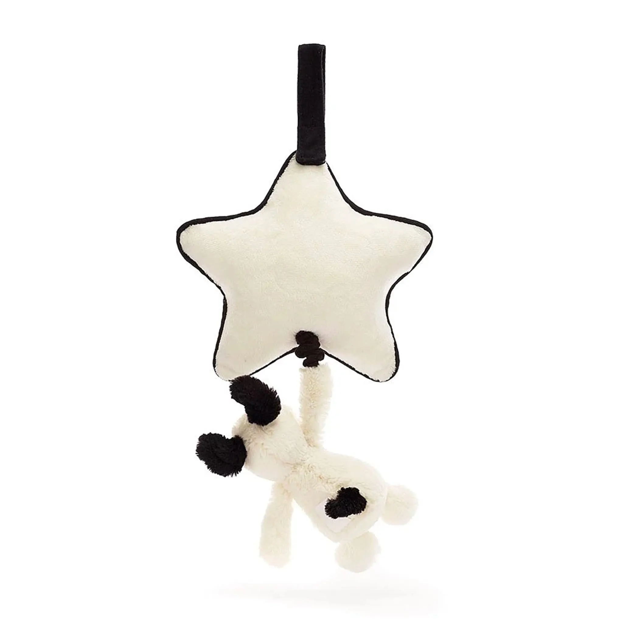 Jellycat Peluche Musicale Chiot Noir & Crème