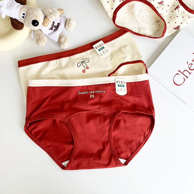 Nikiki - Panty / Set met strikprint en contrasterende rand