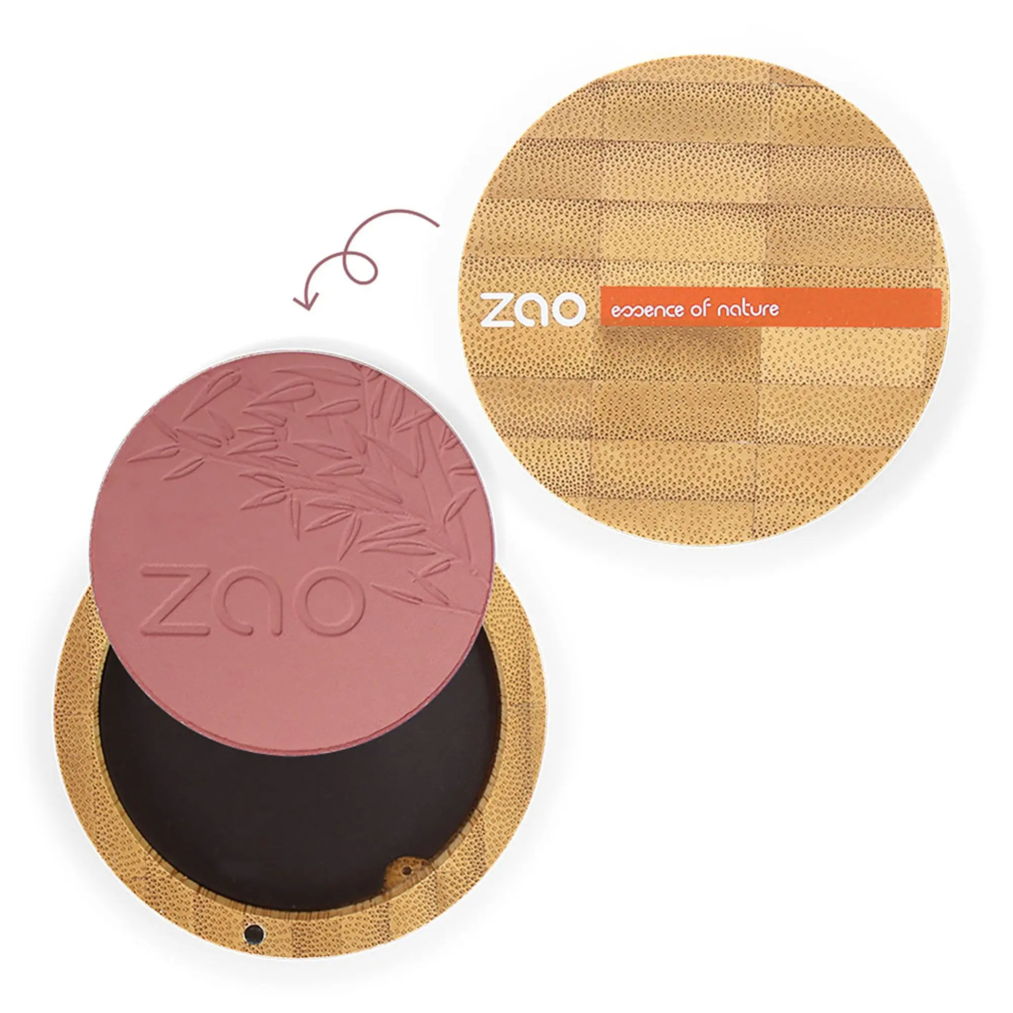 Zao Makeup - Fard à Joues Bio, vegan et rechargeable- Blush / Poudre Bronzante