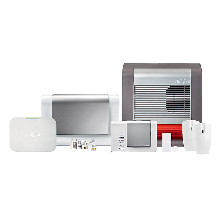 Pack alarme Diagral Précision sirène GSM DIAG04CSF + Détecteur d'ouverture DIAG39APX + Télécommande multifonction AL41ACK