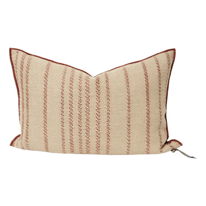 Maison de Vacances Coussin vice versa en toile de Myre brodée | Argile