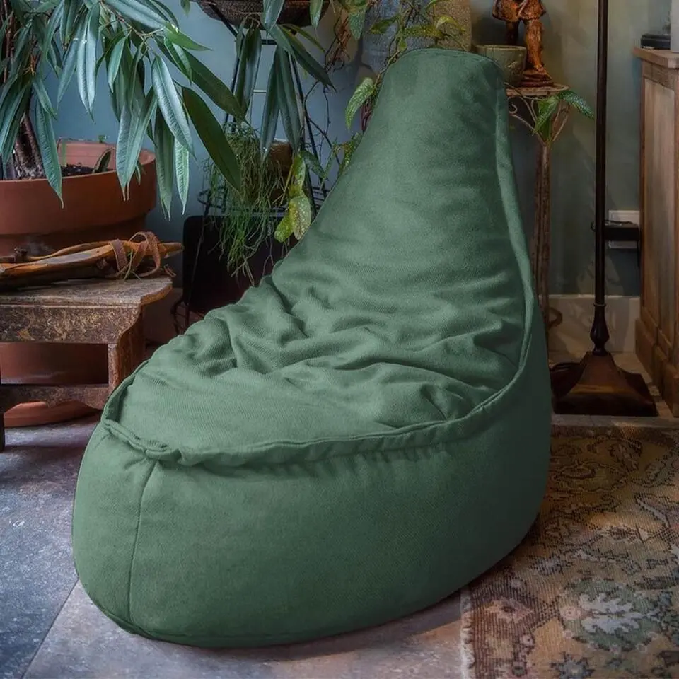 Parya - Zitzak Stoel Duurzaam - 100% Gerecyclede Petflessen - Groen -