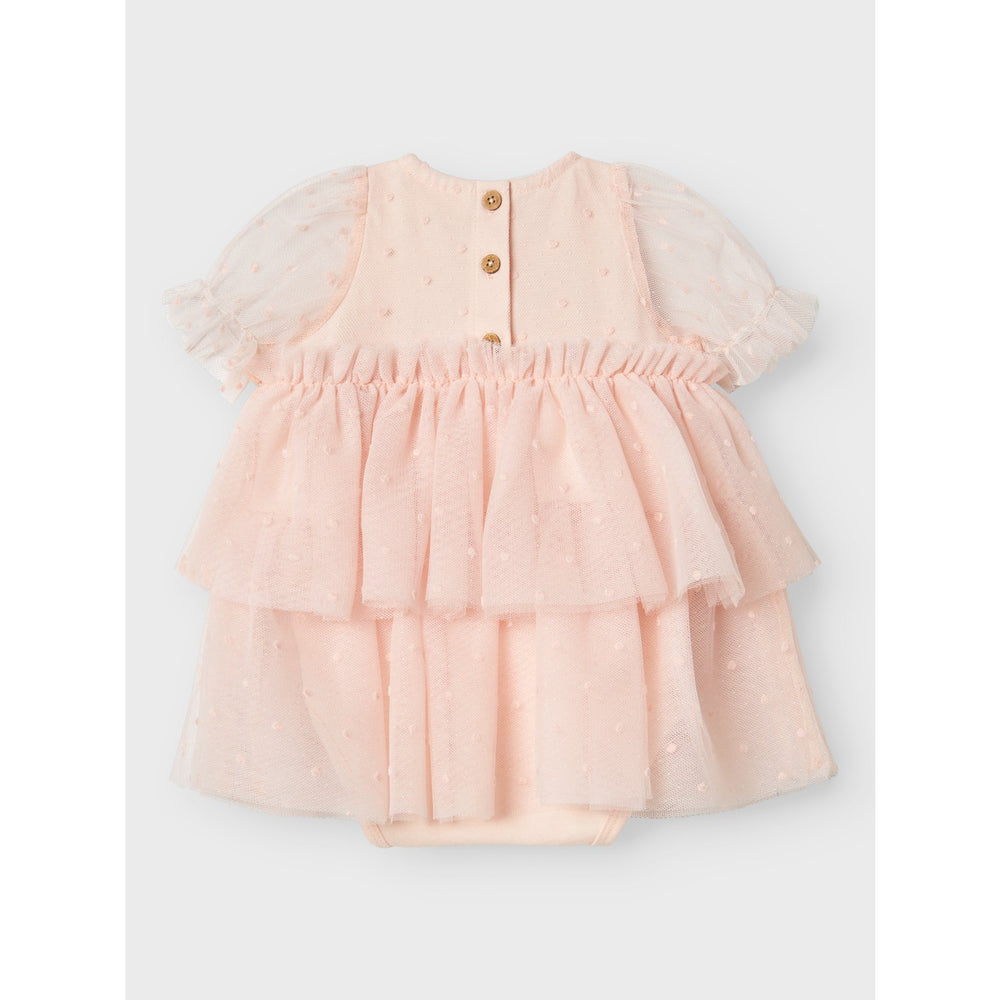Køb Lil'Atelier Peach Blush Frilla Loose Tyl Body Kjole