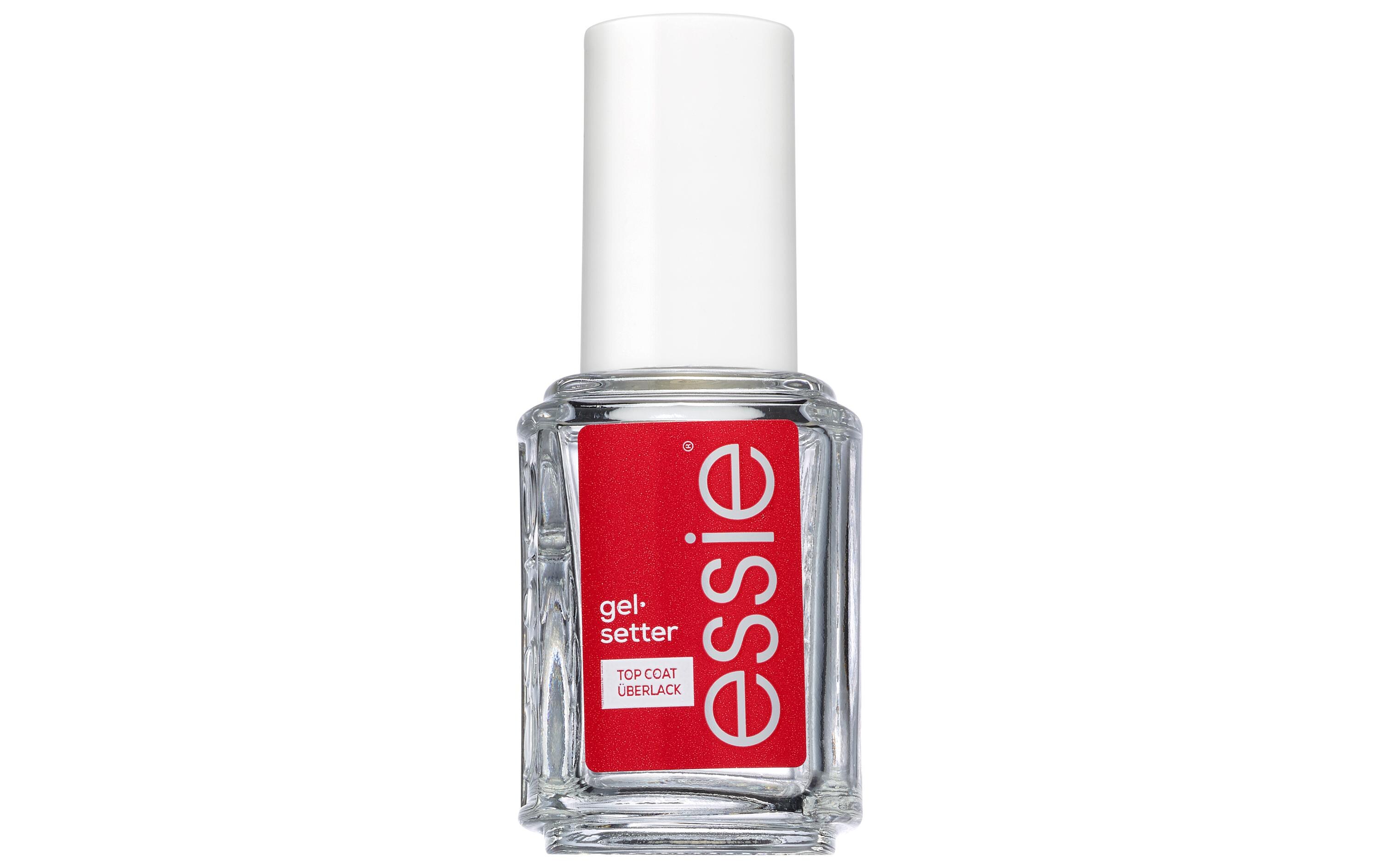 Topcoat Überlack Gel Setter TransparentÜberlack, der die Maniküre vor dem Absplittern bewahrt und ein hochglänzendes Gel-Finish hinterlässt