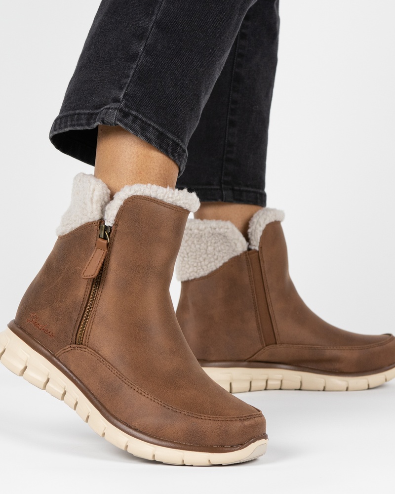 Skechers Synergy Rits- & gesloten boots  - bruin